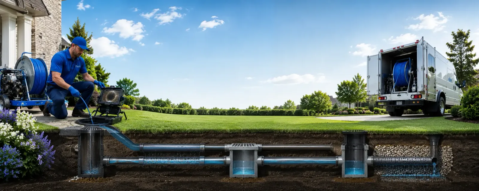 Outdoor drain cleaning information for Weidman, MI